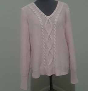Chaps Pink‎ Sparkly Sweater